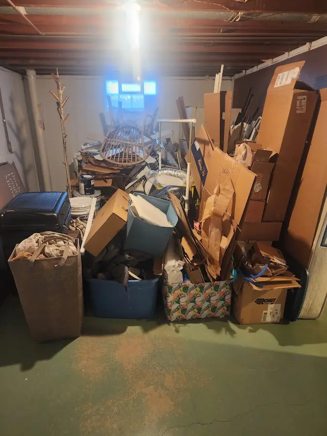 Roll-off dumpster container at job site for Yard Waste Dumpster Rental in East Greenbush